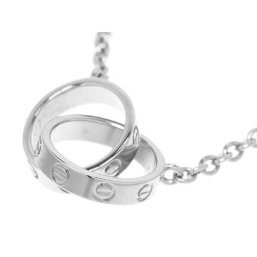 カルティエ（Cartier）のネックレス ベビーラブ ホワイトゴールド