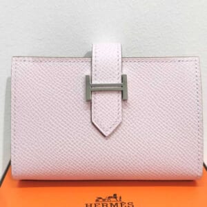 エルメス ベアン ミニ モーヴベール エプソン シルバー金具 U刻印