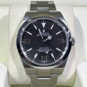 ロレックス エクスプローラー1 39mm ブラック文字盤 SS 214270