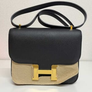 エルメス コンスタンス3 ミニ 黒 エプソン ゴールド金具 U刻印