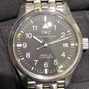 IWC パイロットウォッチ マークXV 38mm ブラック文字盤 SS IW325307